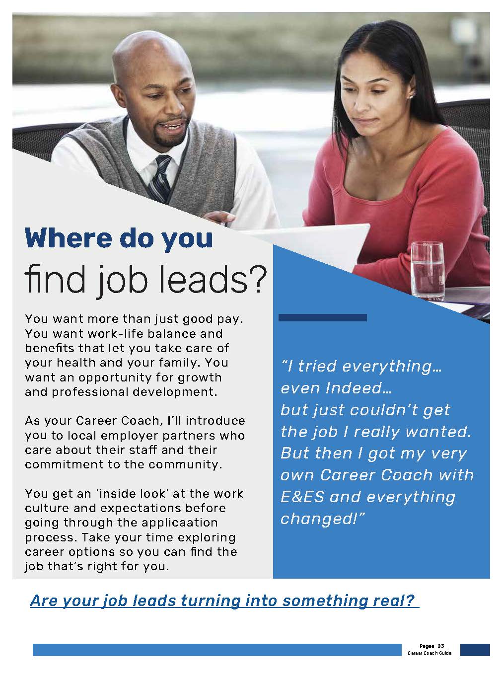 Where do you find job leads?